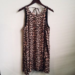 *NWT!* Francesca’s Blue Rain Cheetah Sheath Dress